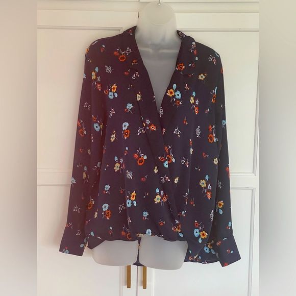 Floral Wrap Blouse - Picture 2 of 7